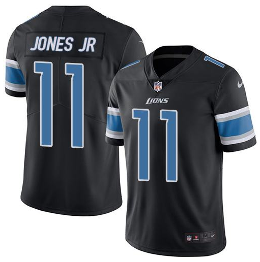 Men's Detroit Lions ACTIVE PLAYER Custom Black Color Rush Limited Stitched Jersey Men's Detroit Lions ACTIVE PLAYER Custom Black Color Rush Limited Stitched Jersey